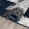 World Rug Gallery Contemporary Abstract Design Plush Shag Runner Rug  2'x7' Gray 473NAVY2X7 - alternate 3